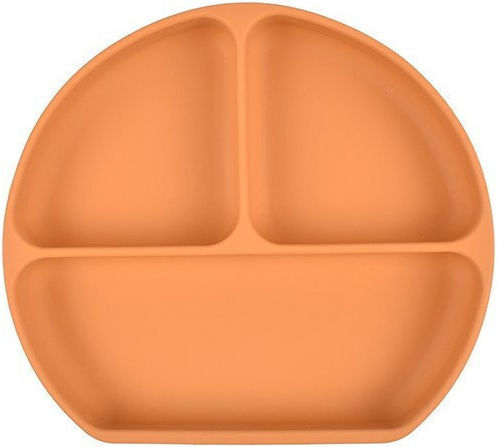 Set De Hrană Din Silicon Cu Bază Antiderapantă Portocalie 5 Piese Pentru 6+ Luni