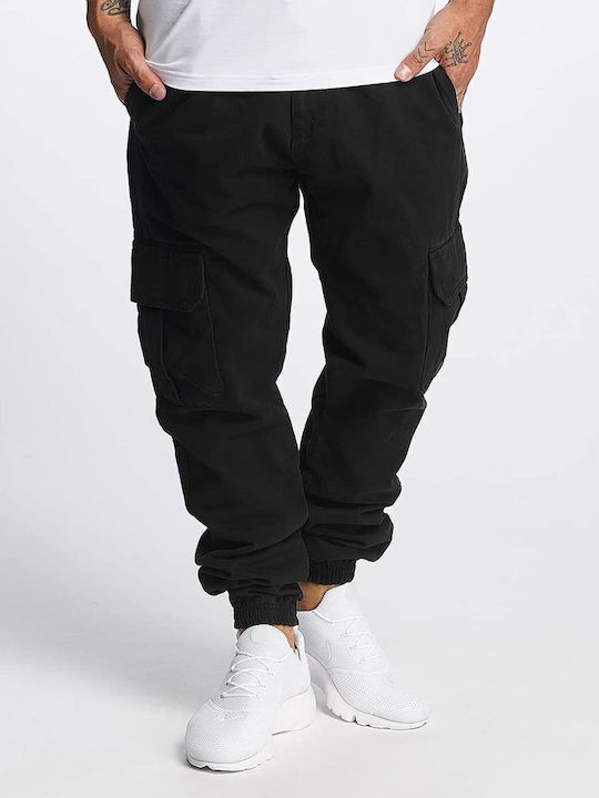 Trousers Cargo Elastic Black