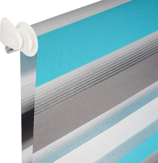 Woltu Roller Blinds Partial Blackout Double White Width 65xHeight 150cm