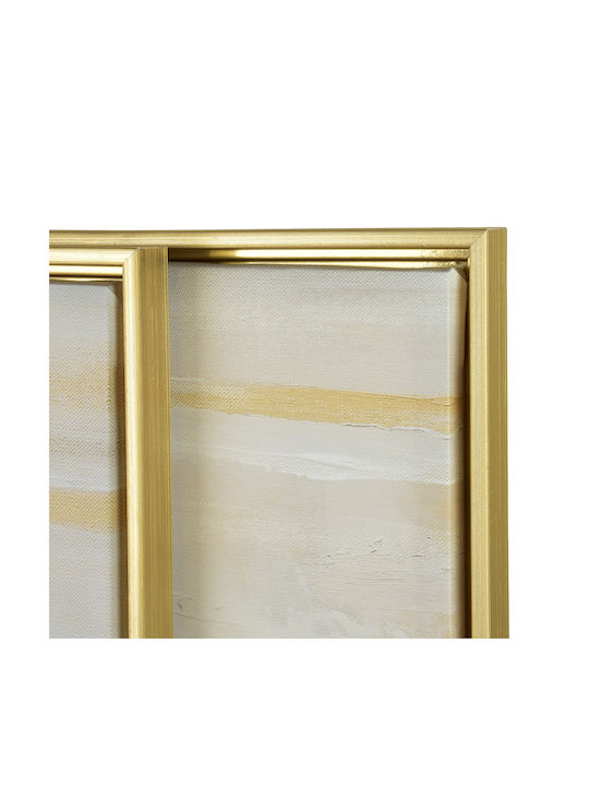 Inga Set 2 Paintings 40x50cm Gold Black Abstract
