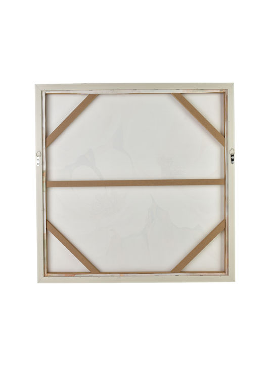 Inga Set 2 Gemälde 60x60cm Weiße Blumen