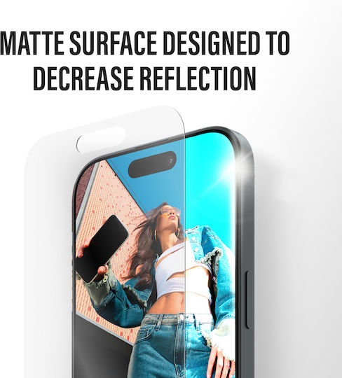 PanzerGlass Sticlă Tempered Glass Anti-Reflective Armor (iPhone 17 / 17 Pro / 16 Pro)