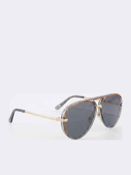 Max Air Grey Sunglasses with Metallic Frame Max Air Grey Sunglasses with Metallic Frame