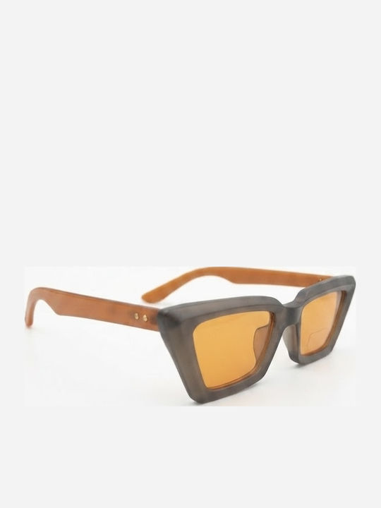 Max Air Women's Sunglasses with Grey Horn-Rimmed Frame and Grey Lens SA022