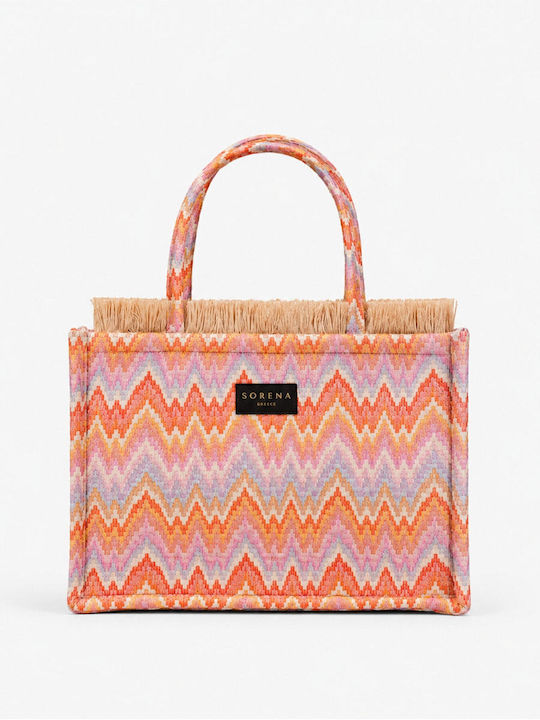 Caldera Geantă Dama Material Tote De Mână Multicolor