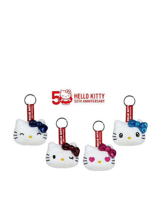 Softies Hello Kitty Plush Keychain 10x8cm 4 Colours Blue Bow