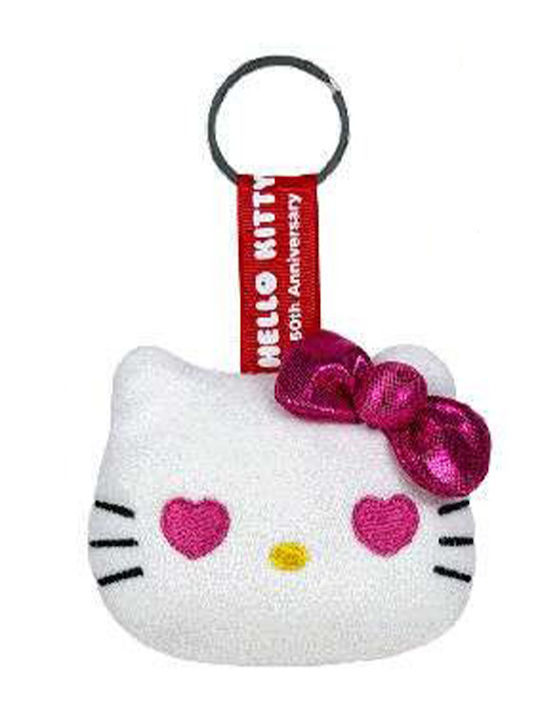 Softies Hello Kitty Plush Keychain 10x8cm 4 Colours Blue Bow