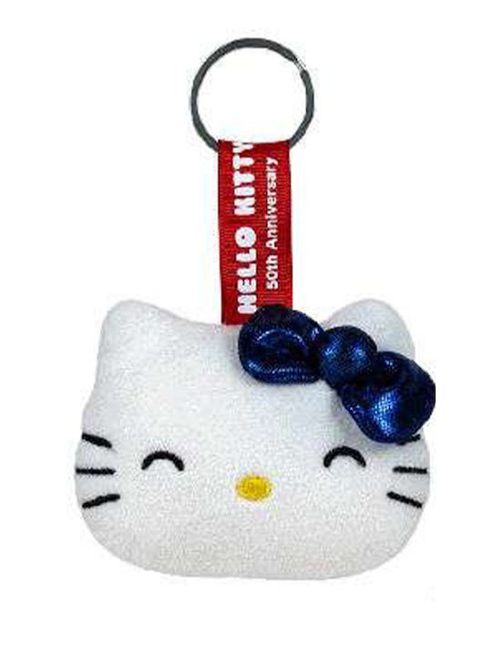 Softies Hello Kitty Plush Keychain 10x8cm 4 Colours Light Blue Bow