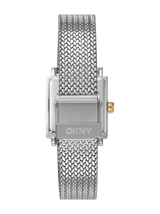 DKNY Ρολόι Μπαταρίας με Μεταλλικό Μπρασελέ