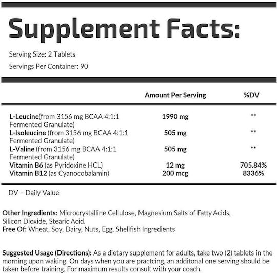Fuel Up Amino-up 1500mg 180 Tablets Fuel Up
