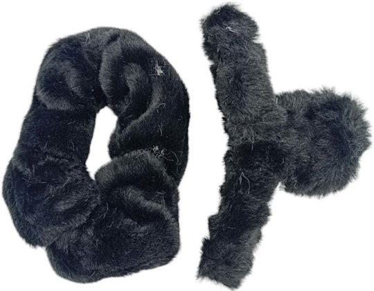 Set Clame De Păr Scrunchie Pufos 2 Bucăți 6 Culori