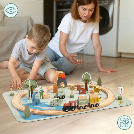 Mamabrum Spielset mit Holz Zug für 3+ Jahre