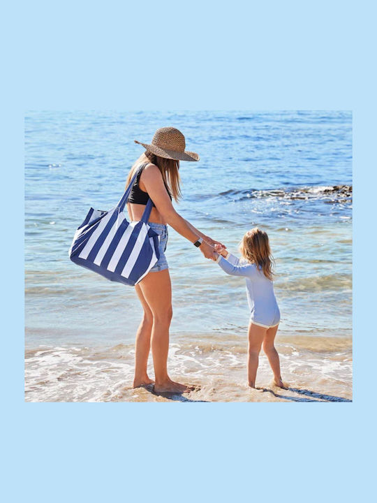 Fabric Beige Beach Bag