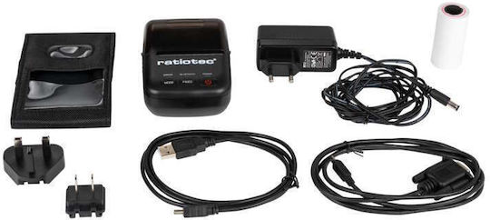 Ratiotec Rtp Θερμικός Εκτυπωτής Αποδείξεων Φορητός Bluetooth