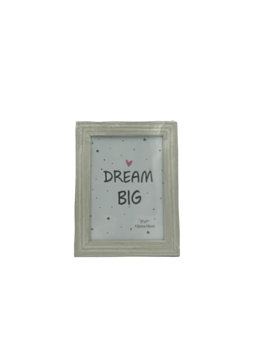 Mizoo Dream Big Κορνίζα Ξύλινη με Γκρι Πλαίσιο