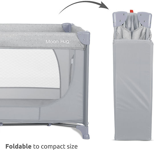 Lorelli Moon Hug One Touch Playpen With Mattress Green