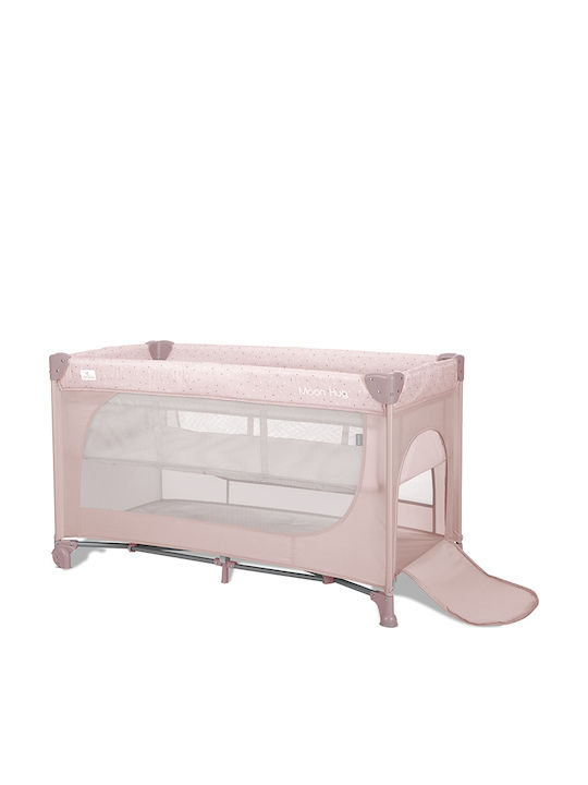 Lorelli Moon Hug One Touch Laufstall 2 Ebenen Mit Matratze Rosa