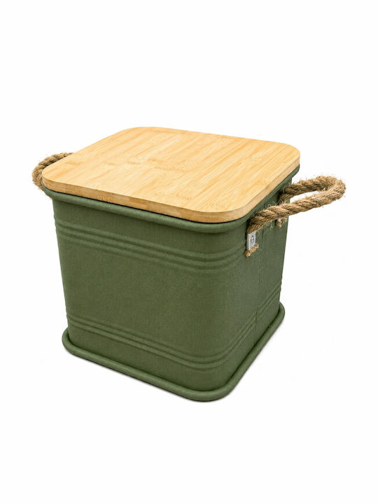 Metallisches Aufbewahrungsbox mit Deckel 26x26x26cm