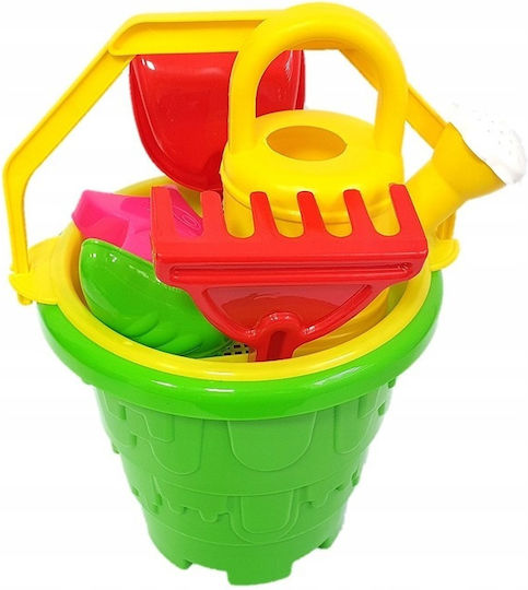 Set Mare De Nisip Găleată Stropitoare 7 Bucăți Producție Poloneză