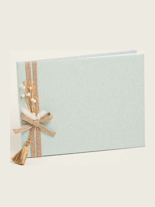 Beauty Home Wedding Wish Book Gold Dried Side Wreath
