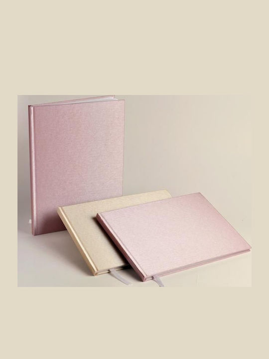 Beauty Home Metallic Beige Wedding Wish Book Sidebound