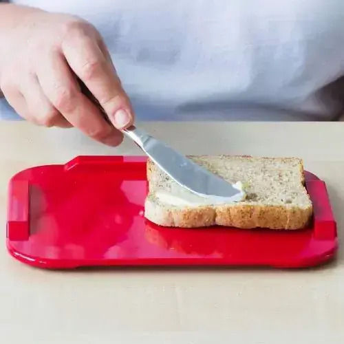 Ornamin Plastic Red Serving Platter 22x17cm