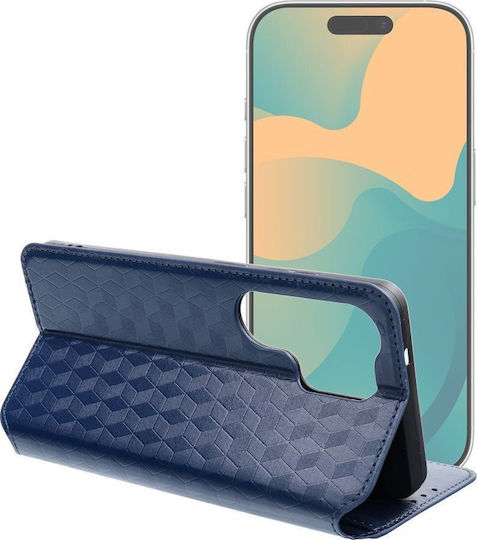 Калъф Книга Cubic За Motorola G67 G77 Син