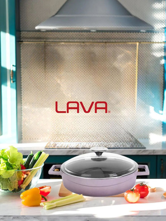 Lava Oală Joasă Din Fontă 3.5lt 28cm