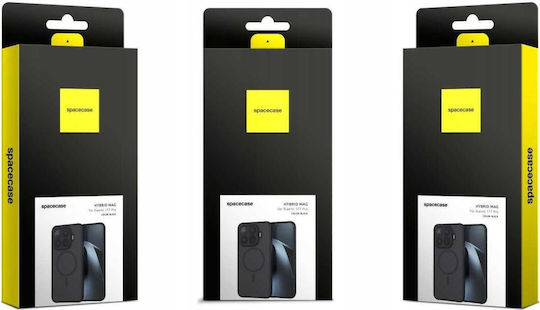 Spacecase Hybrid Magsafe Back Cover Din Plastic Negru (Xiaomi 17T Pro)