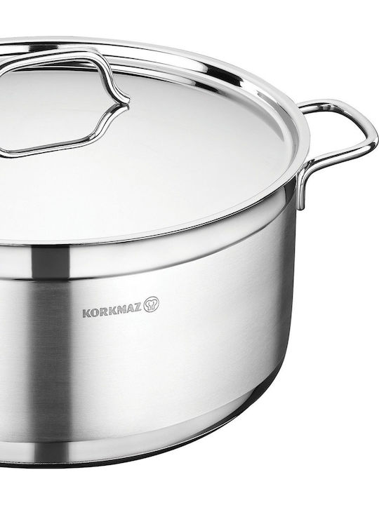 Korkmaz Alfa Дълбока Неръждаема Тенджера 1.8lt / 16cm