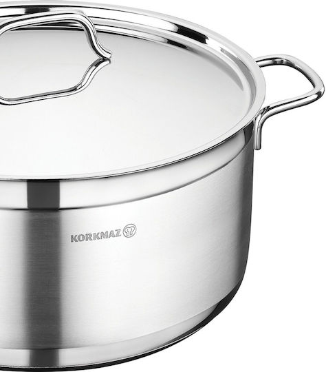 Korkmaz Alfa Βαθιά Ανοξείδωτη Κατσαρόλα 1.8lt / 16cm