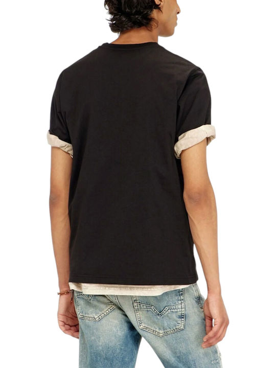 Diesel Kurzarm T-Shirt Rote- Schwarze