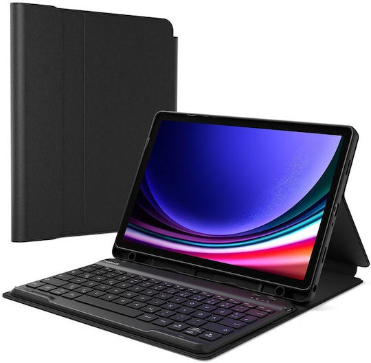 Inateck Flip Cover Mit Tastatur Für Galaxy Tab A9+ Schwarz