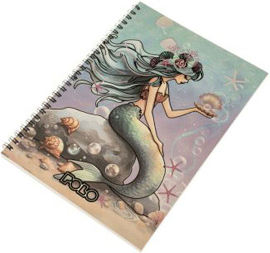 Polo Spiral Ruled Notebook B5 3 Subjects Gold