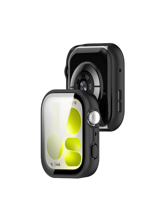 Πλαστική Θήκη με Τζαμάκι σε Μαύρο χρώμα για Huawei Watch Fit 5