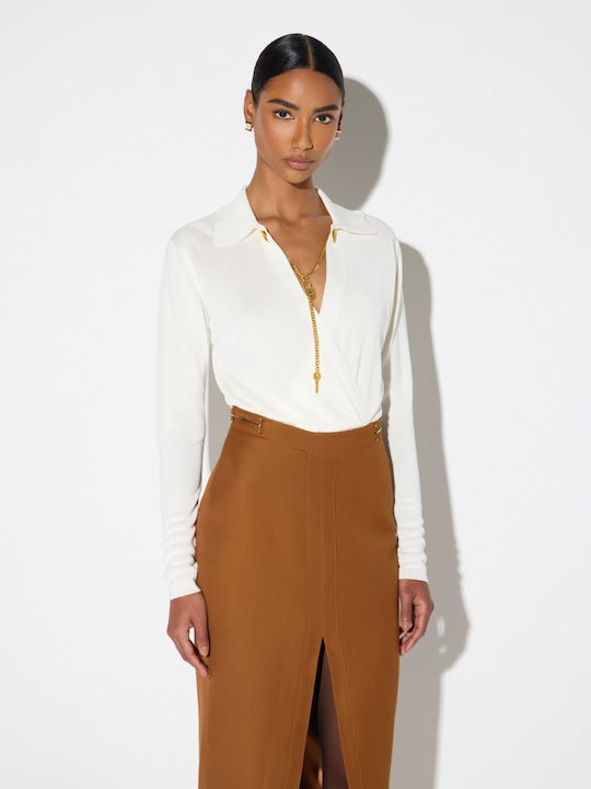 Корсаж Elisabetta Franchi Бял Bk03s66e2-193