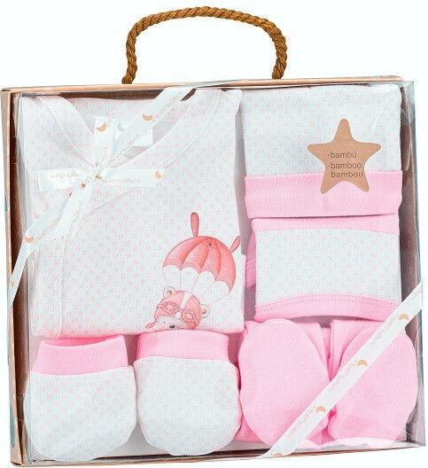 Interbaby Newborn Clothing Set Paracaidas for Girl for 0-6 months 5pcs