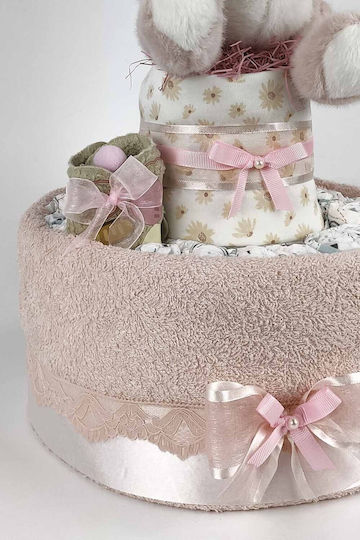 Dama Koupa Χειροποίητο Diaper Cake για Κορίτσι