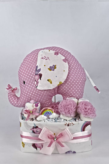 Dama Koupa Χειροποίητο Diaper Cake για Κορίτσι