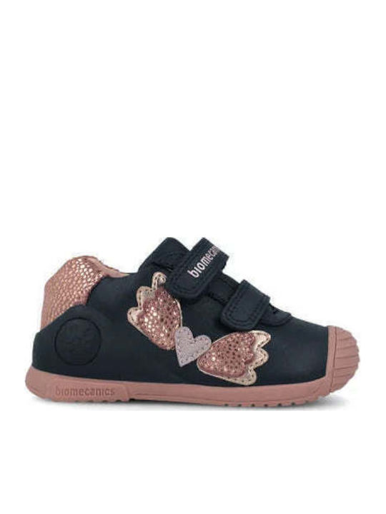 Kids Sneakers Anatomic with Hoop & Loop Closure Navy Blue