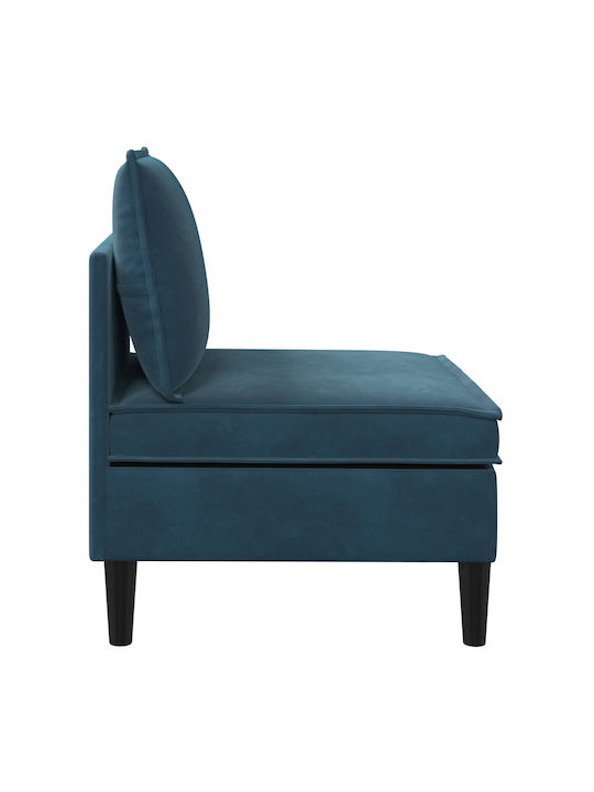 Sessel aus Samt Blau 70x70x82cm