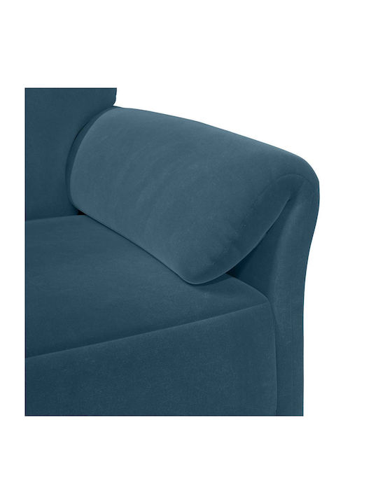 Sessel Aus Samt Blau 88x83x95cm