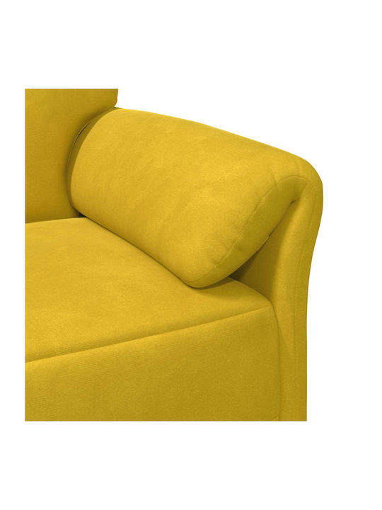 Sessel Aus Samt Gelb 88x83x95cm