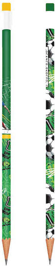 Set Pencils Eraser Sharpener Football 7 Pieces