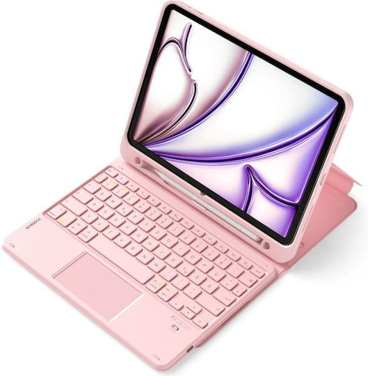 Inateck N0001 Rosa Bluetooth Tablet Hülle Klappdeckel für Ipad 11