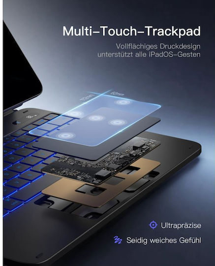 Inateck Tablet Hülle Ipad 13'' Qwertz Schwarz Kb903-13p_black