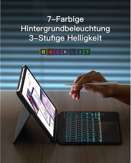 Inateck Detachable Magnetic Keyboard Case iPad 11" Qwertz Purple