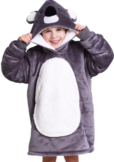 Noxxiez Flauschige Kinderdecke Grau 60cm