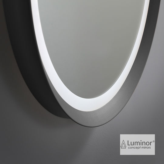 Luminor 308-ALD4590 Oglindă Din Metal 45x90cm Neagră