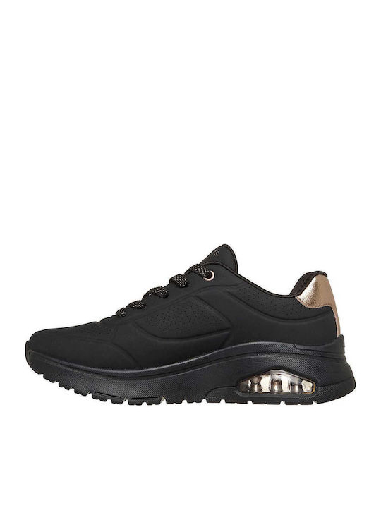 Skechers Uno Flex Adidași Negri Skechers Uno Flex Adidași Negri